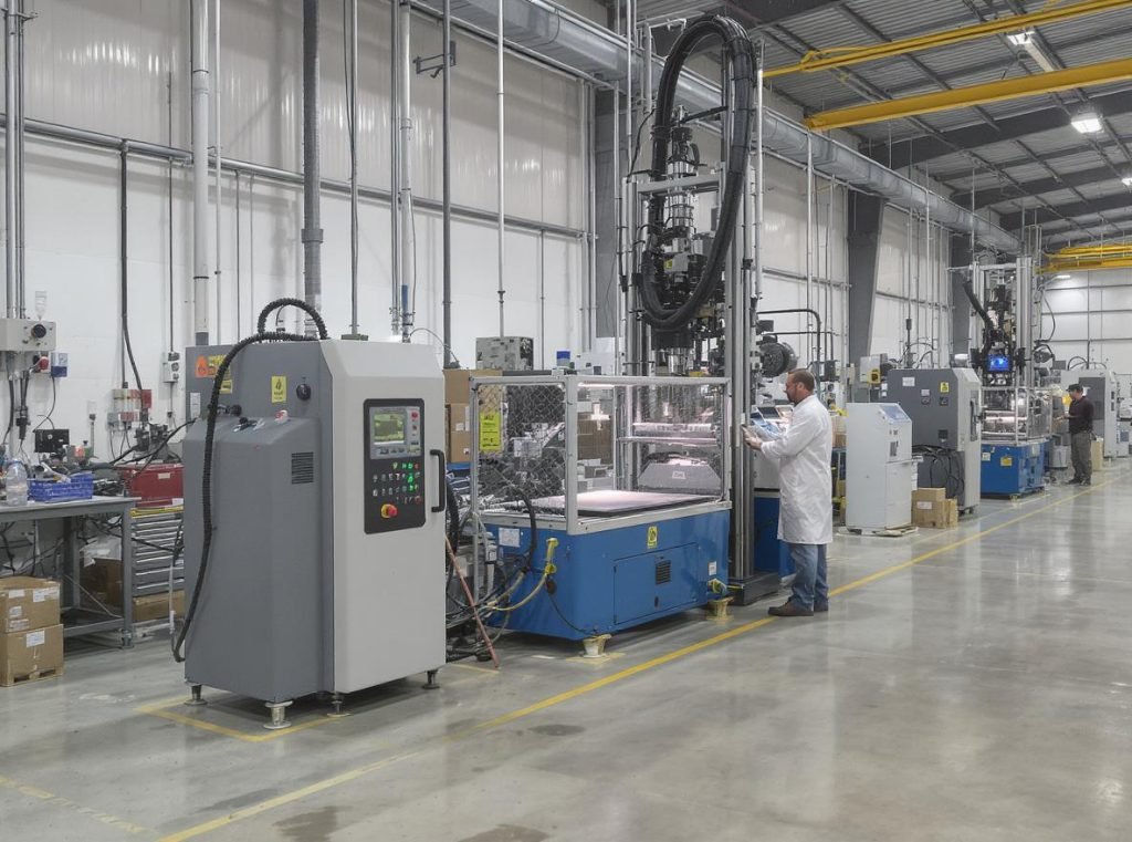 Professional packaging testing laboratory with drop testing and vibration equipment