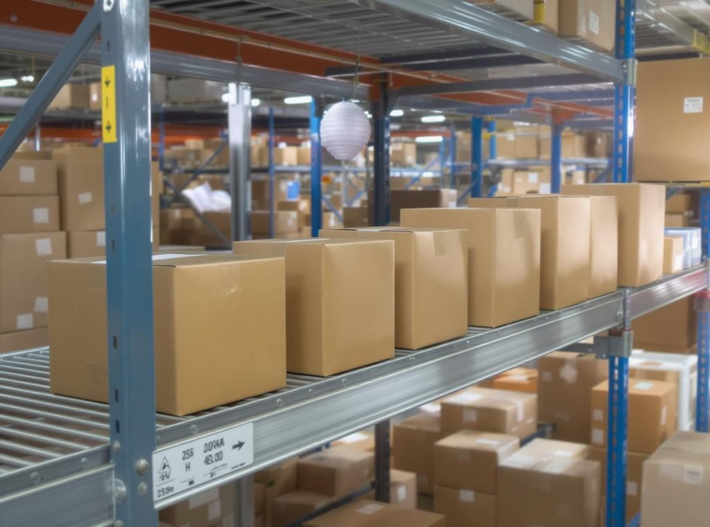 Production timeline showing stages of custom color corrugated box manufacturing