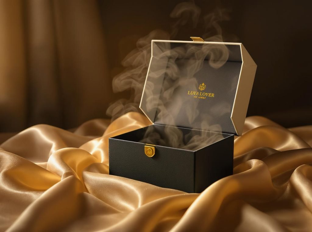 Perfect rigid box unboxing moment showcasing premium packaging benefits and results