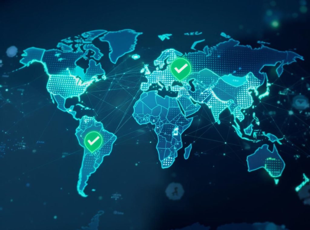 Global supply chain network with verification and compliance elements
