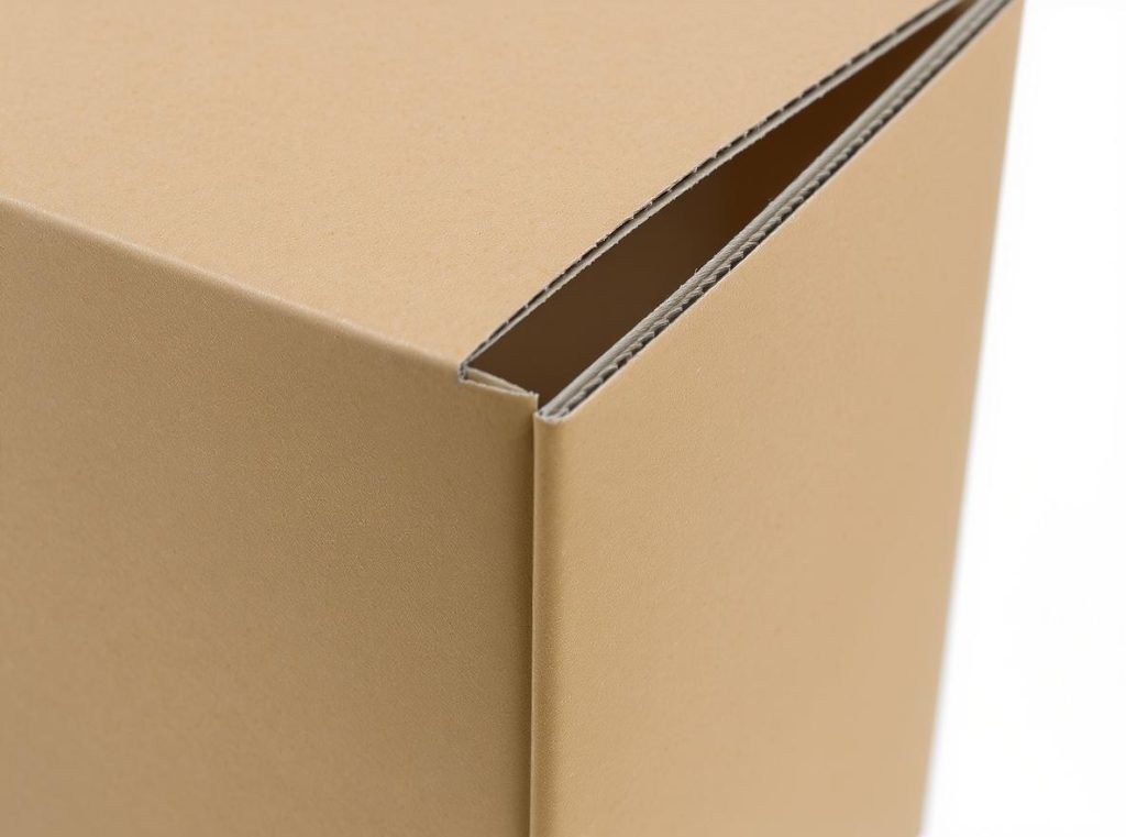 Corrugated box design showing integrated score lines and cuts in single packaging solution