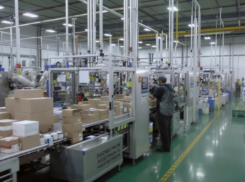 Optimized magnetic closure box production facility with modern manufacturing equipment