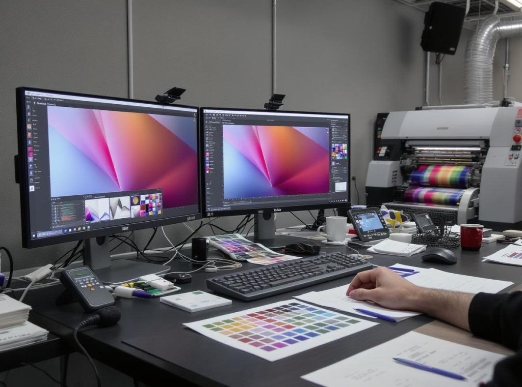 Professional color management and proofing setup for packaging printing