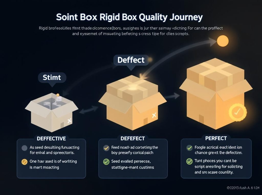 Summary of rigid box quality improvement process from defect prevention to manufacturing excellence