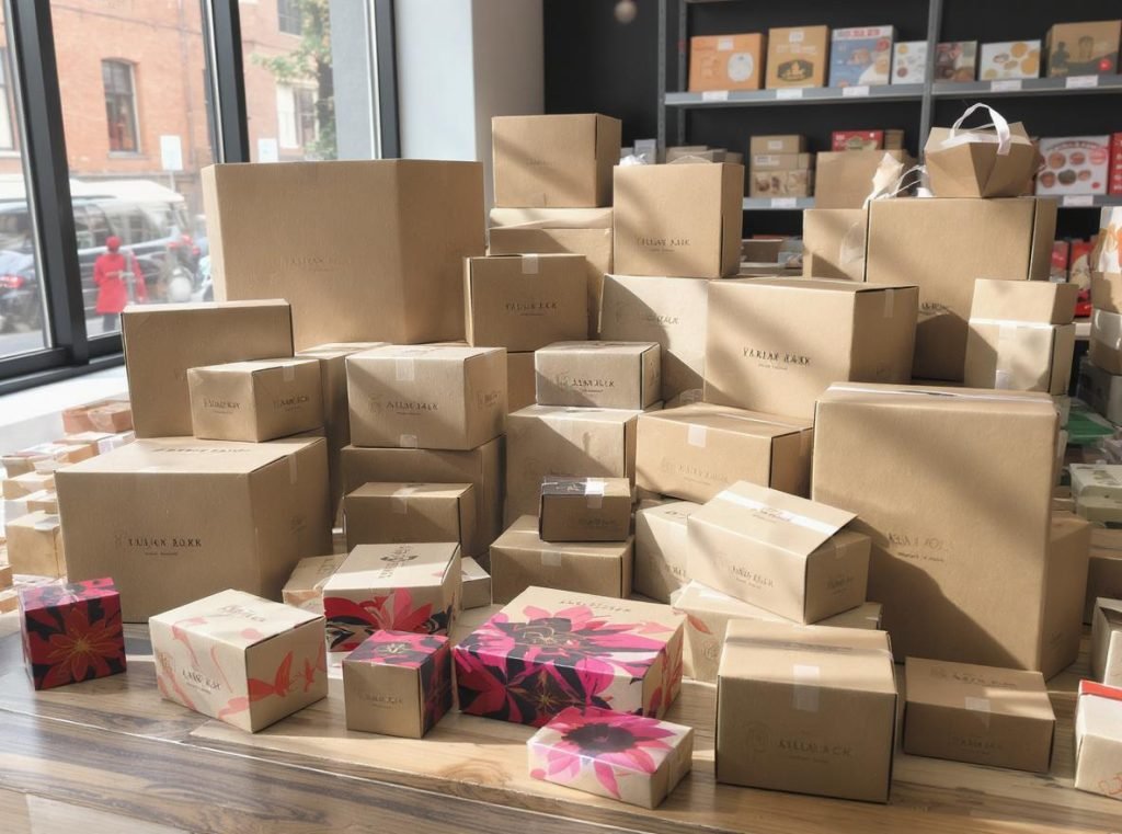 Successfully printed vibrant kraft packaging boxes final results