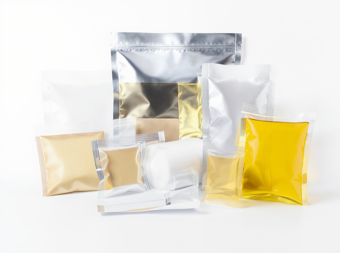 Oil resistant packaging materials and barrier films for high oil content products