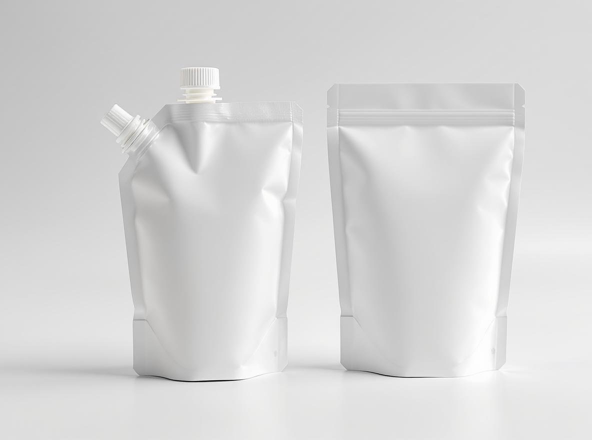 Spout pouch vs standard pouch comparison showing key differences in packaging design