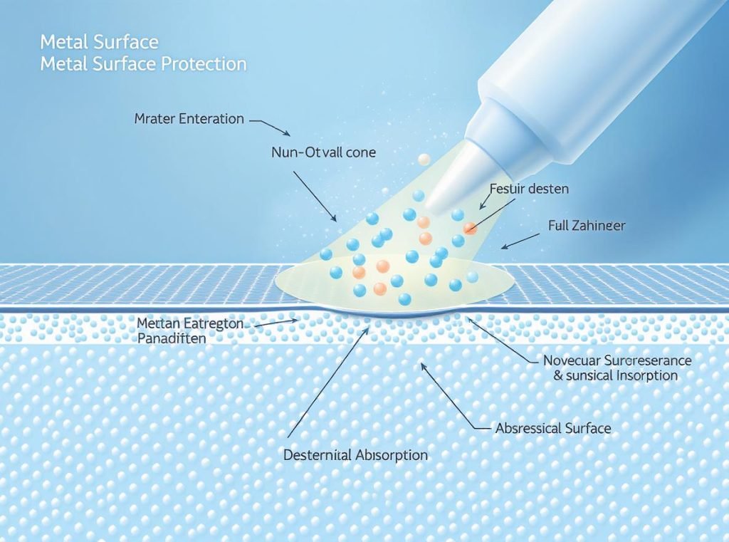 How anti-tarnish paper works - chemical absorption process diagram