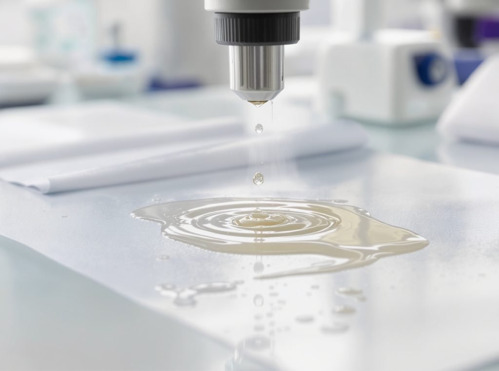 Waxed paper barrier protection testing showing moisture and grease resistance