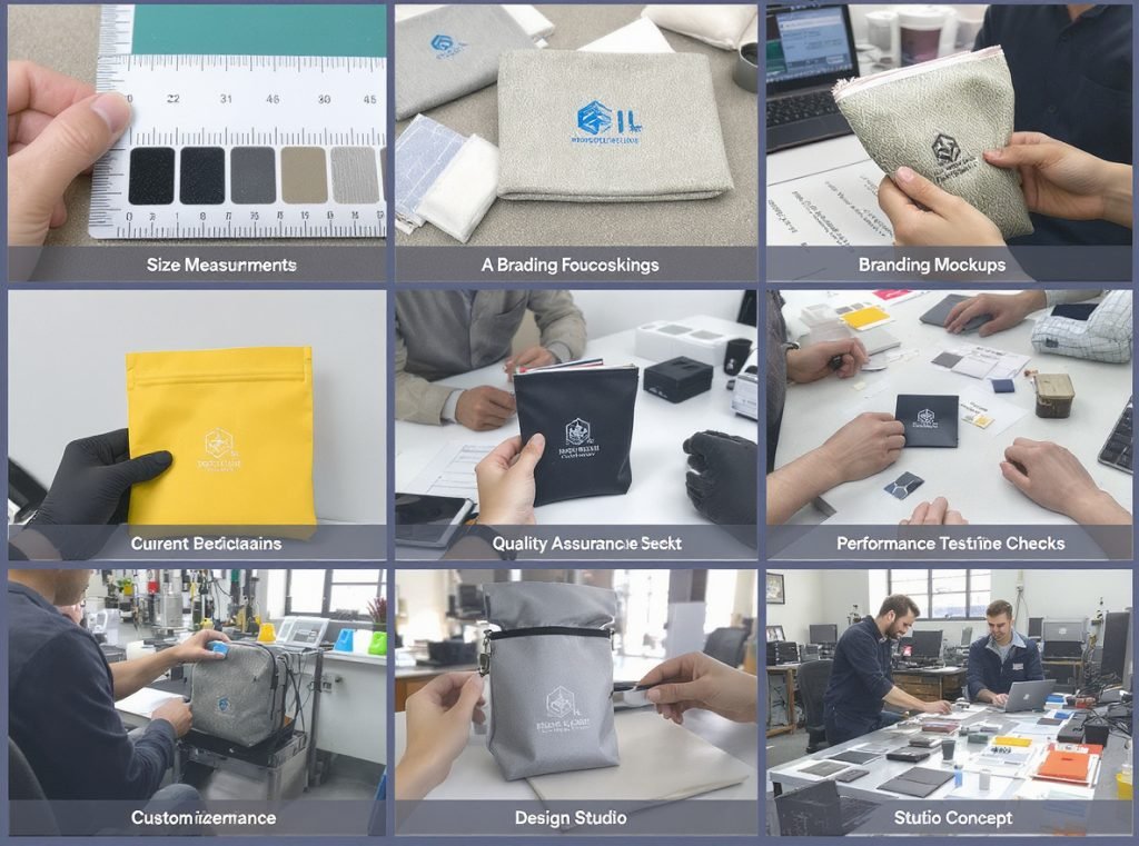 Custom insulated pouch design and manufacturing - size, materials, branding, and testing options