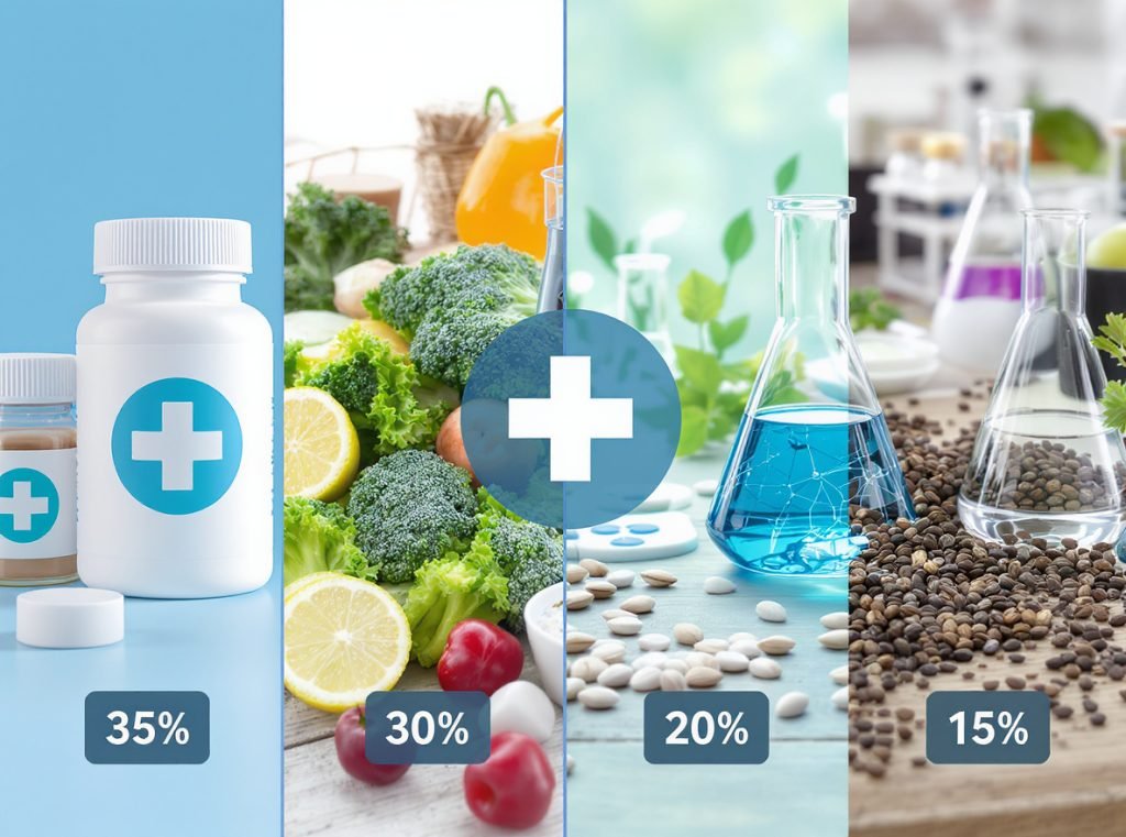 Industries using insulated pouches - pharmaceutical, food, healthcare, and biotech market share