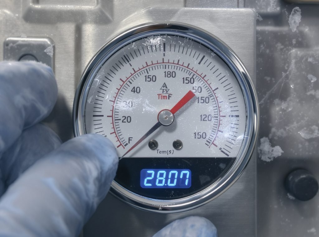 Temperature testing requirements for frozen food packaging materials