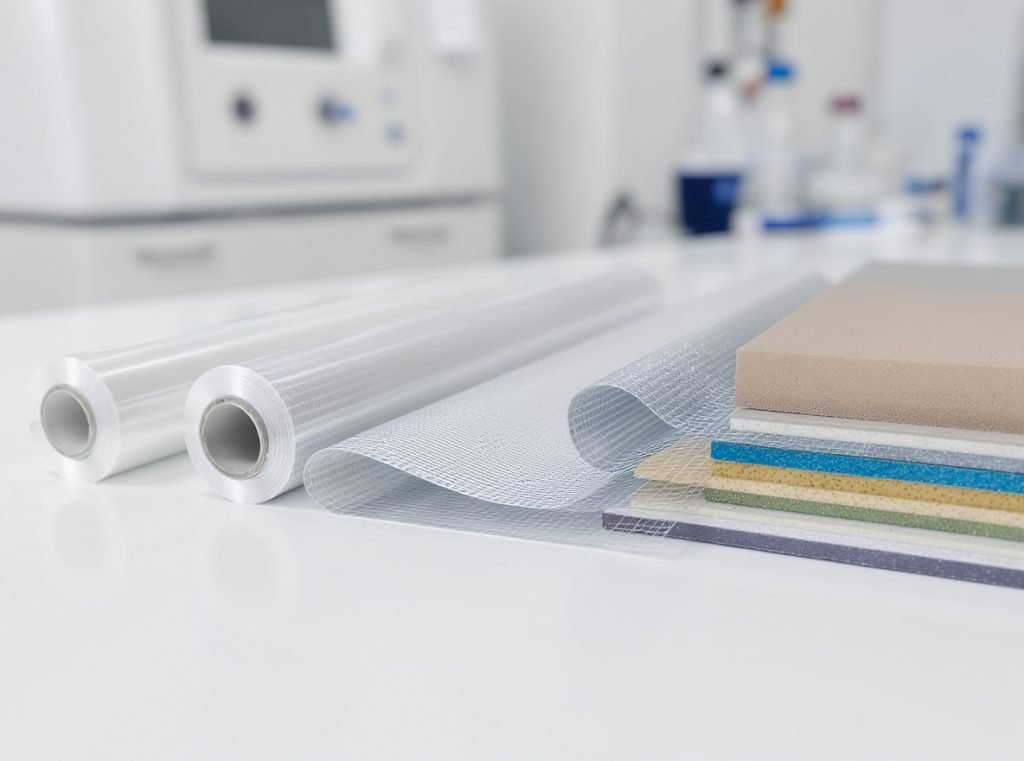 Premium oil barrier packaging materials including EVOH films and aluminum coated substrates