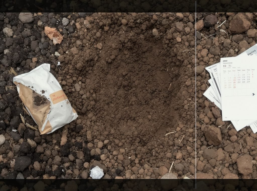 Compostable packaging decomposition timeline showing breakdown in commercial composting facility