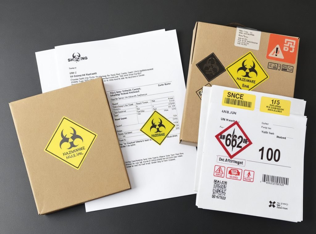 Liquid shipping requirements documentation hazmat labels UN specification