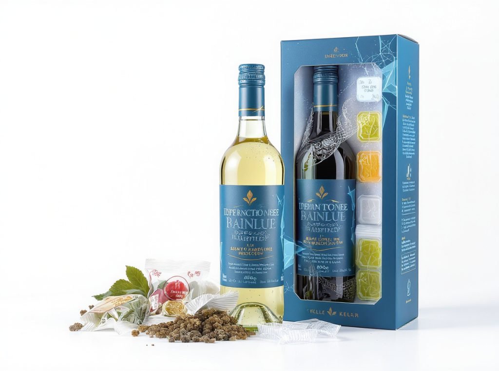 Wine bottle temperature control packaging thermal insulation gel packs