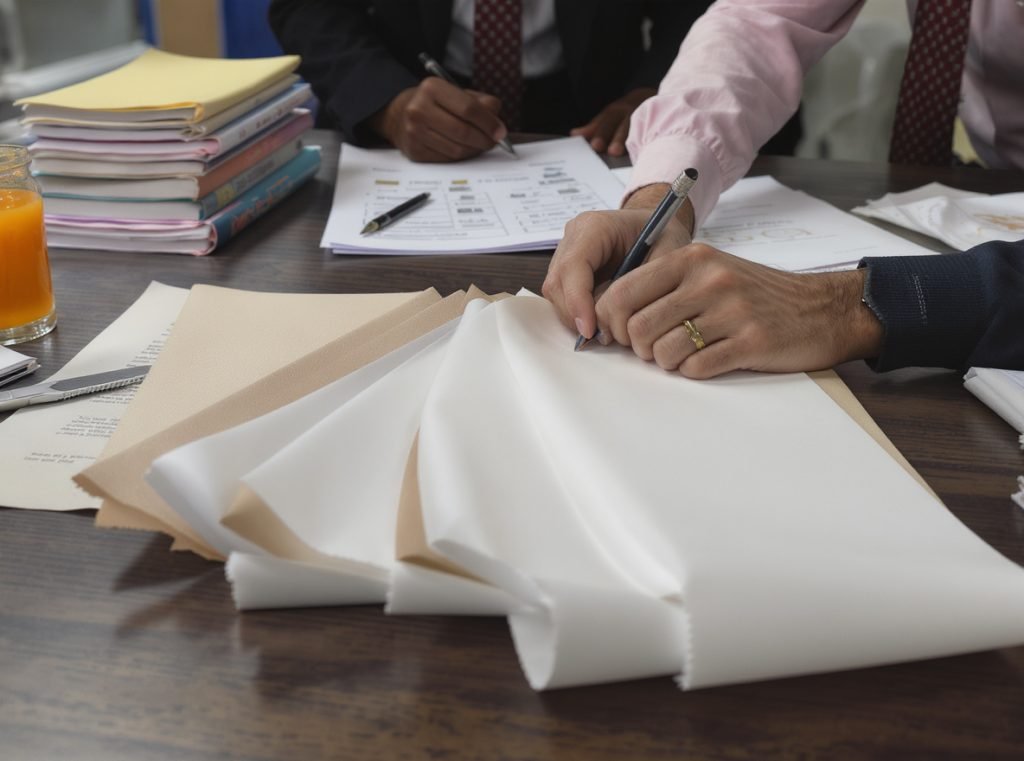 Business selection process for choosing appropriate waxed paper specifications