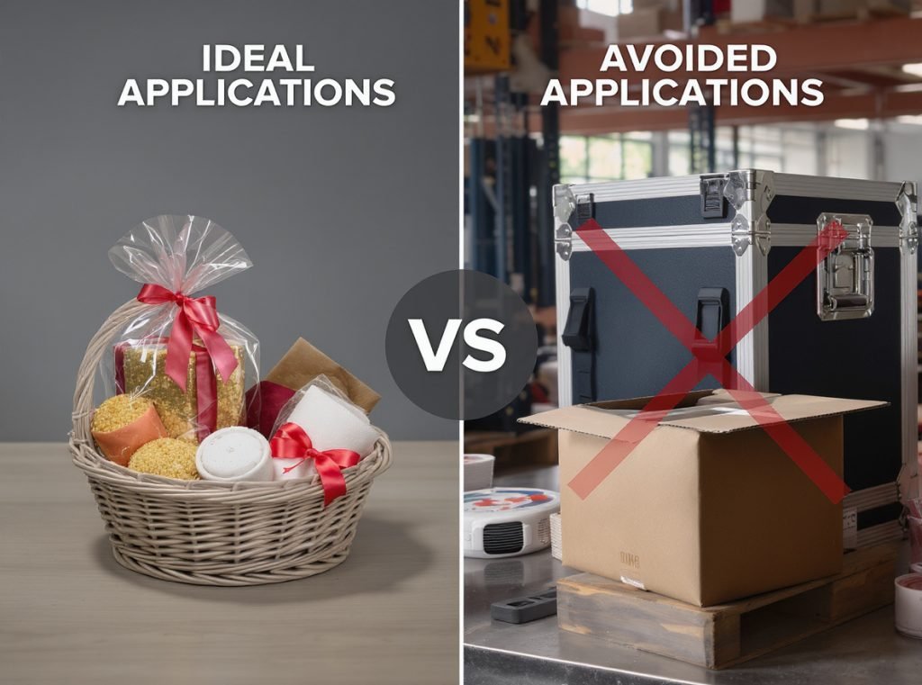 Ideal applications for crinkle-cut paper filler in gift baskets and light products