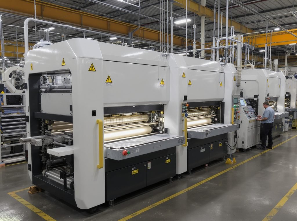Professional embossing and foil stamping equipment for thick paperboard processing