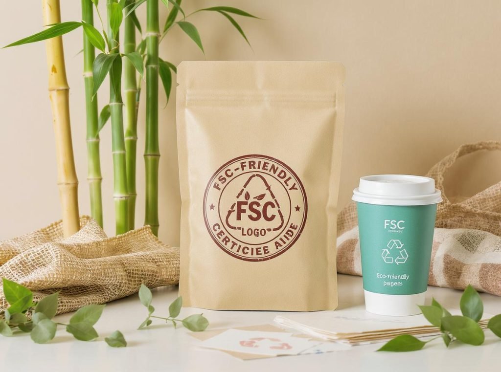 Sustainable FSC certified paper materials and eco-friendly food packaging options