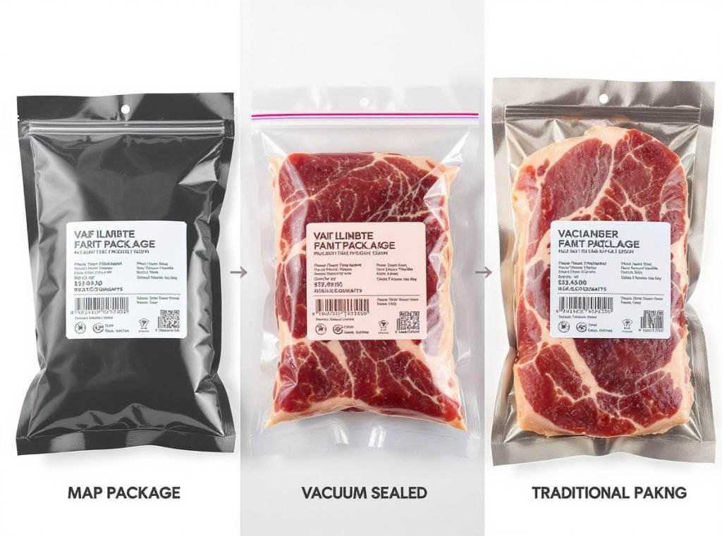 MAP versus vacuum packaging preservation methods comparison