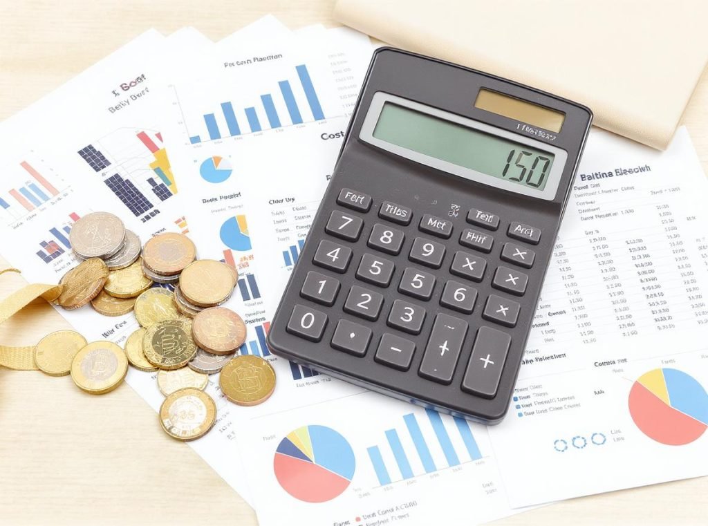 Cost analysis materials showing paper belly band budget benefits and financial savings