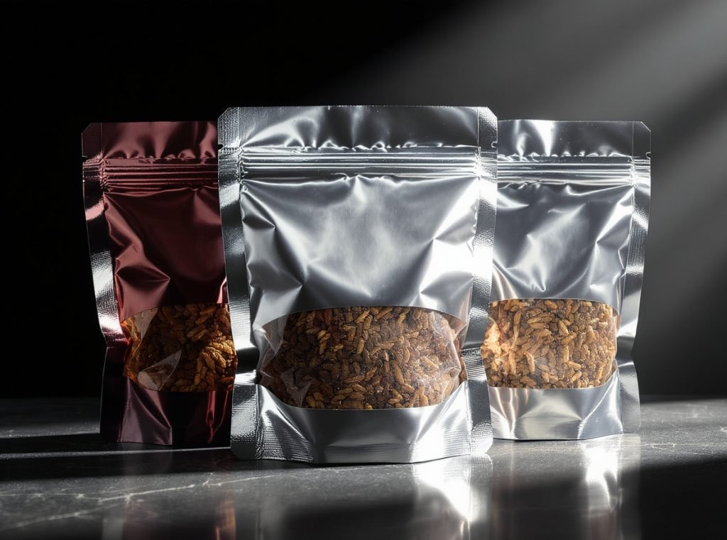 Aluminum foil packaging for light-sensitive spices and premium products