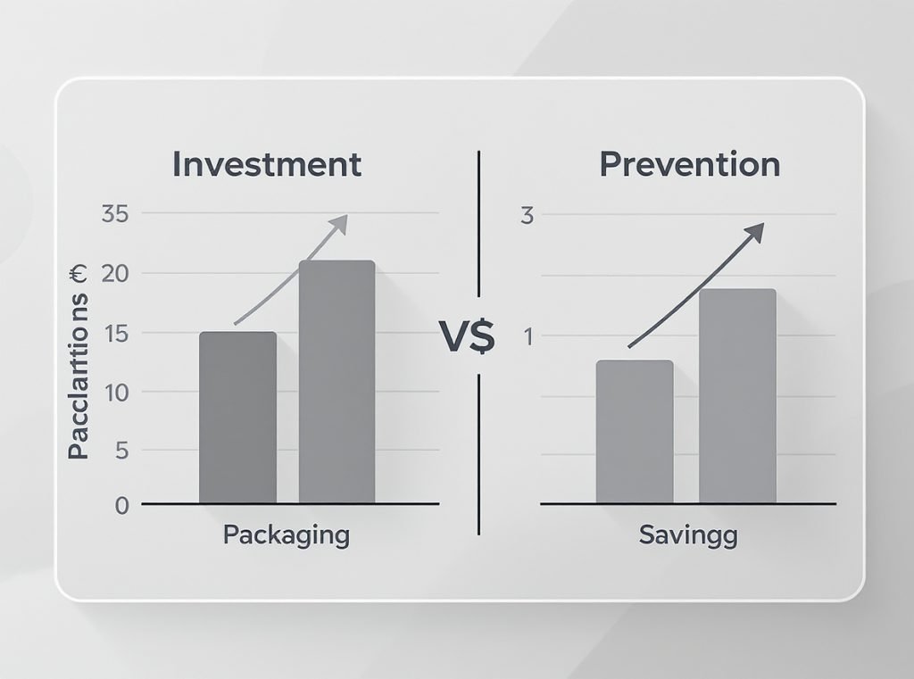 Wine packaging cost analysis damage prevention investment comparison