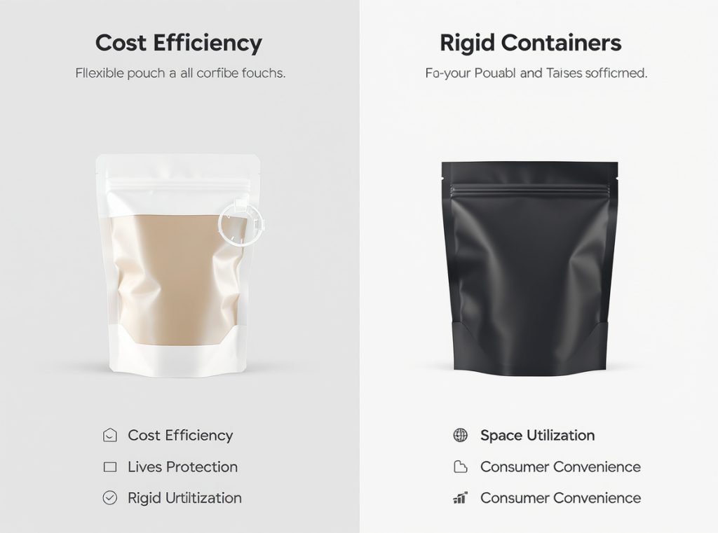 Comparison between flexible and rigid frozen food packaging options