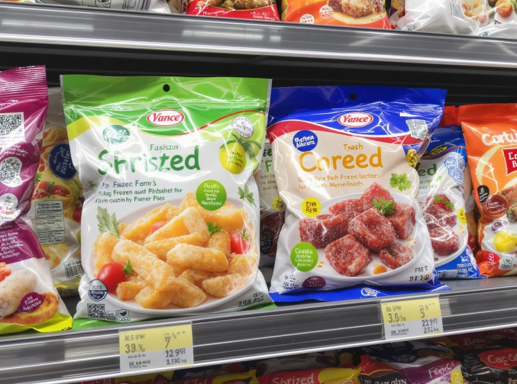Custom design features for frozen food packaging appeal
Image