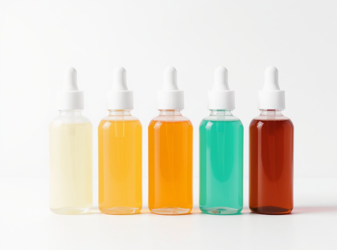 Single packaging design with multiple product shades arranged in professional product photography