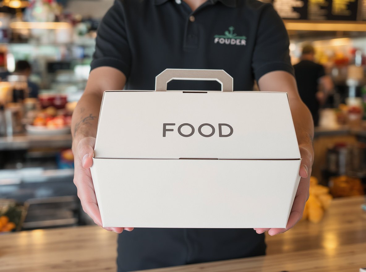 Easy to carry food boxes with ergonomic handles and custom designs