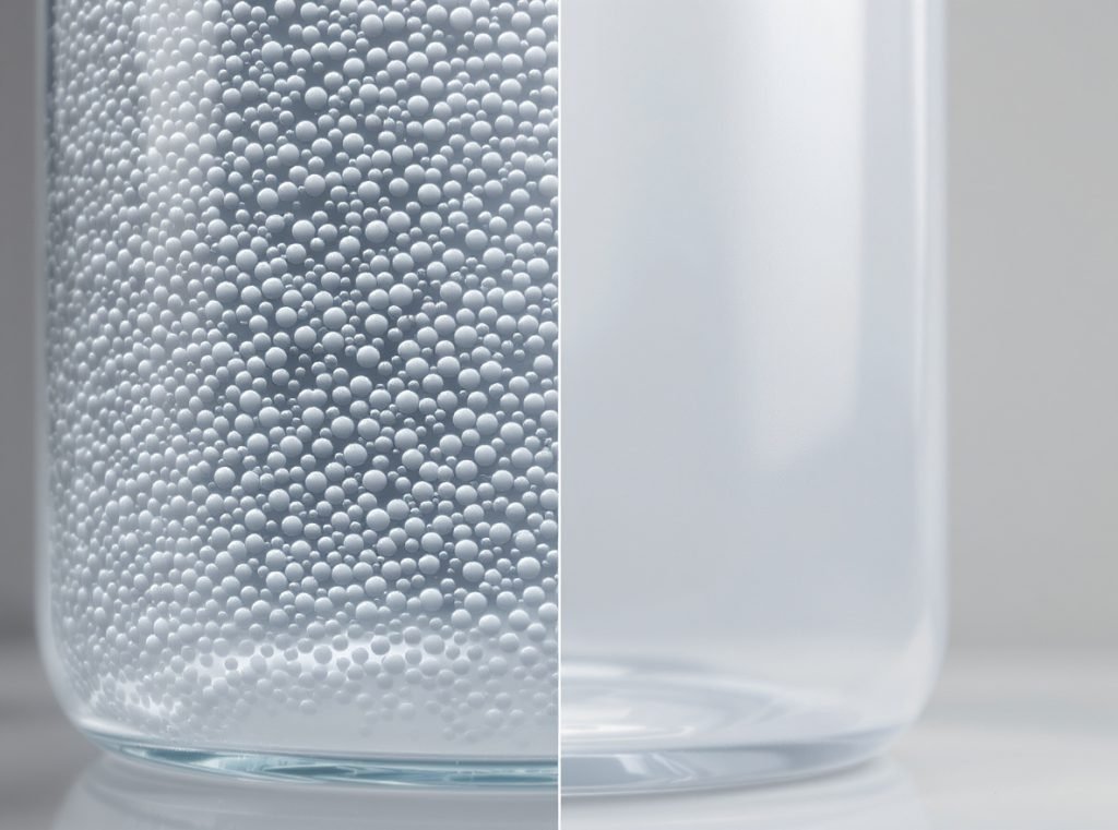 Glass and plastic cosmetic jar material composition and structure differences