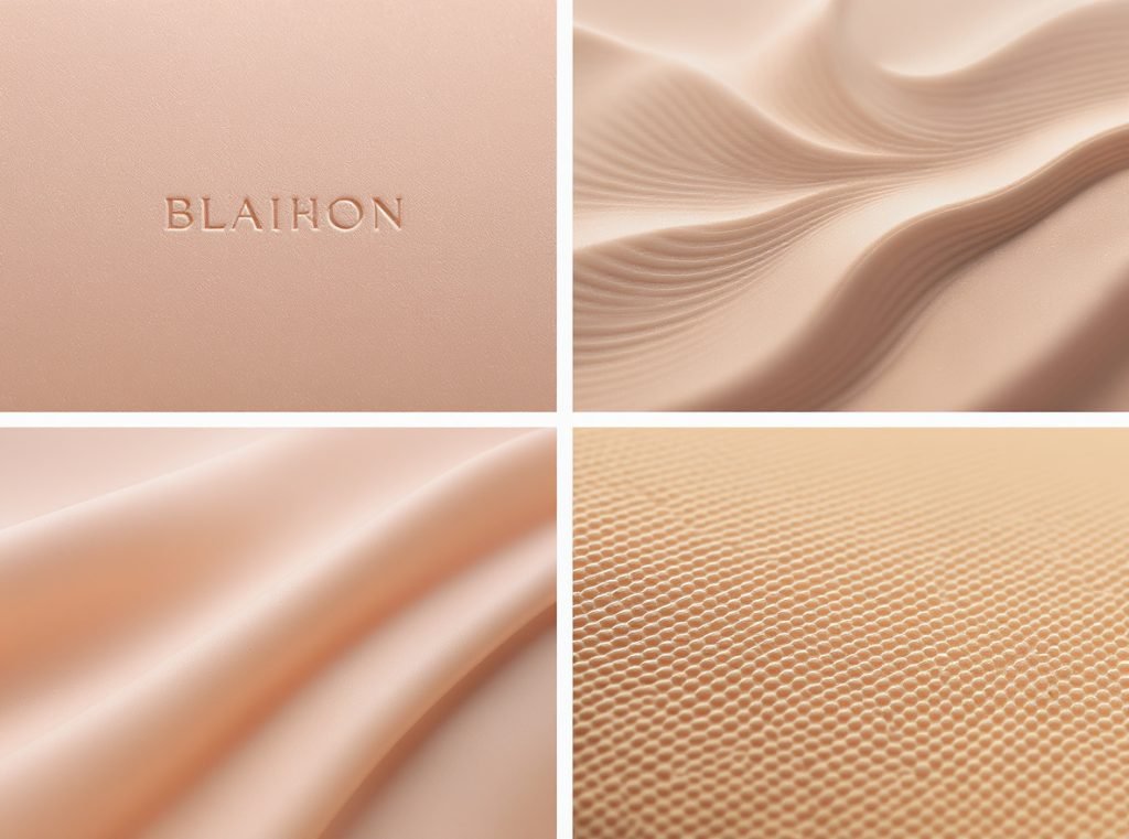 Different embossing styles and techniques on cosmetic box packaging