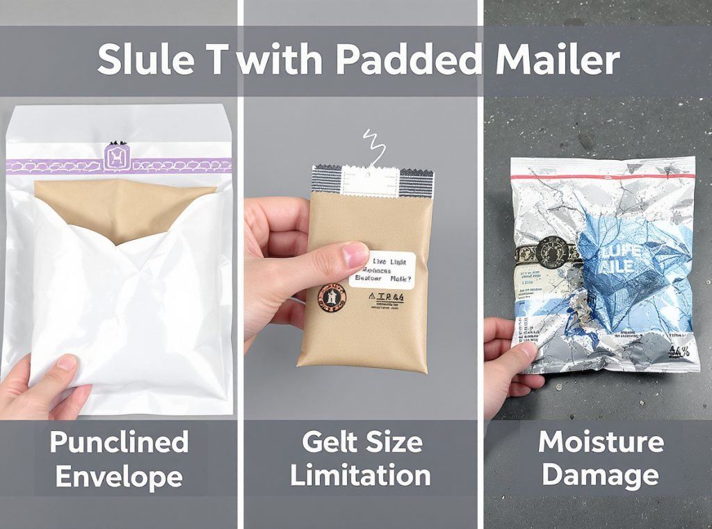 Potential drawbacks of padded mailers including size limitations and protection constraints
