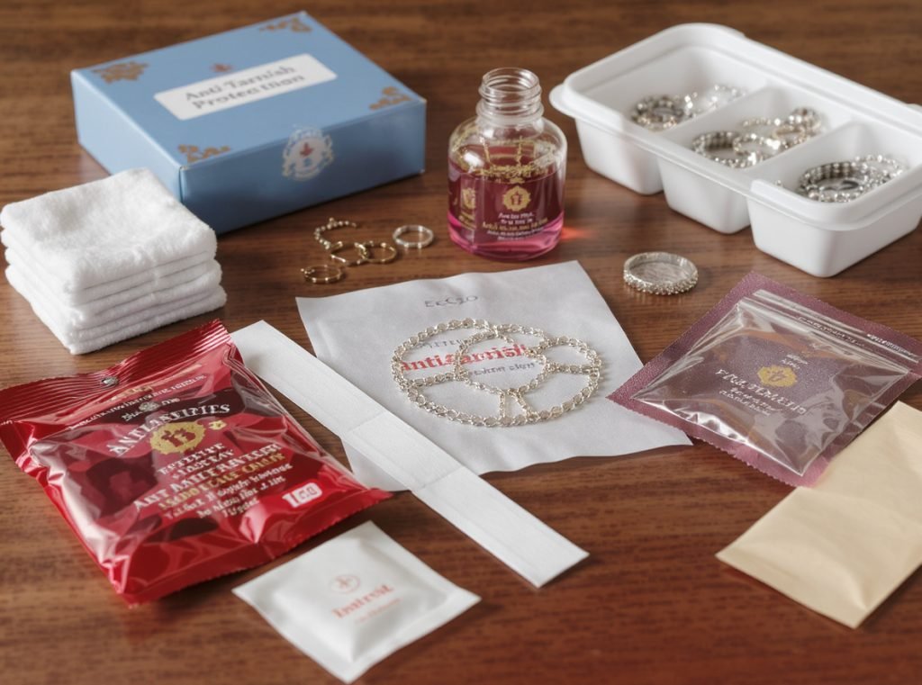 Advanced anti-tarnish protection methods with strips, moisture control, and sealed storage containers