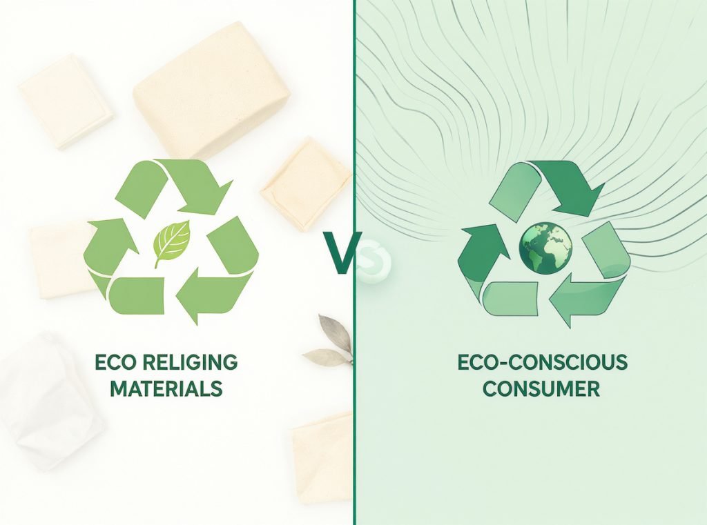 Recycled cosmetic packaging materials environmental impact brand perception sustainability