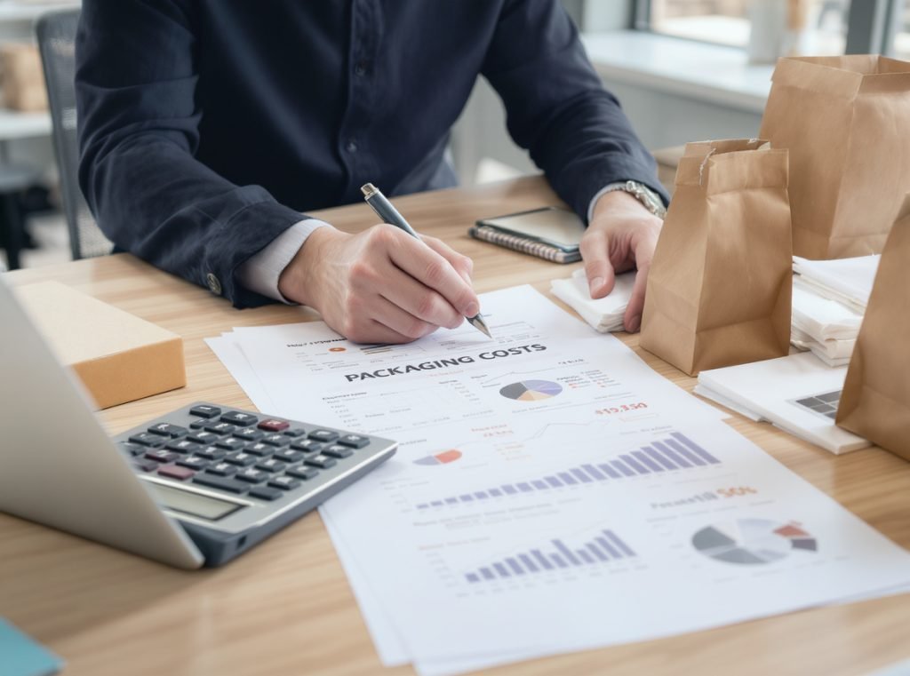 Small business cost analysis for window packaging boxes showing ROI and financial benefits