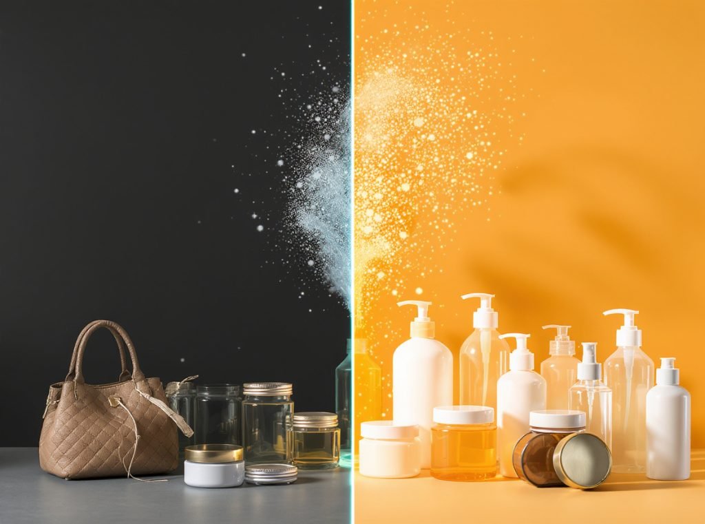 Target market analysis for glass vs plastic cosmetic jar packaging decisions