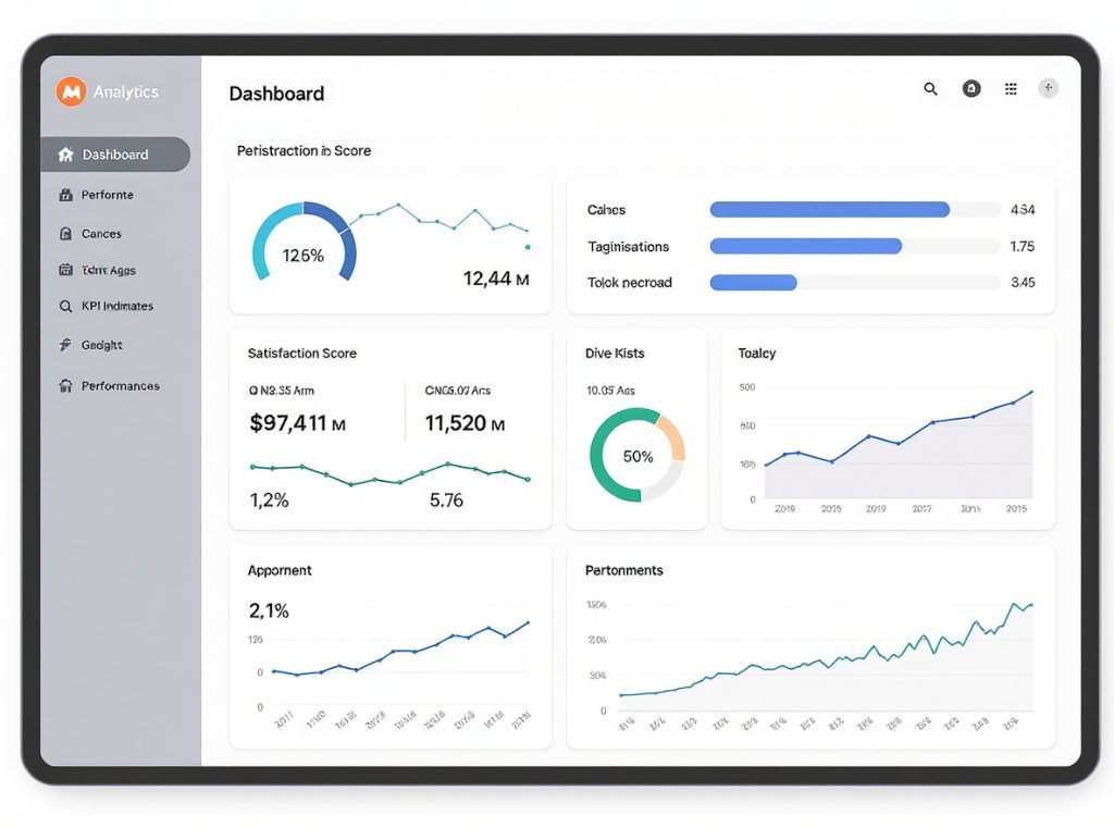 E-commerce packaging performance metrics dashboard showing customer satisfaction and efficiency data